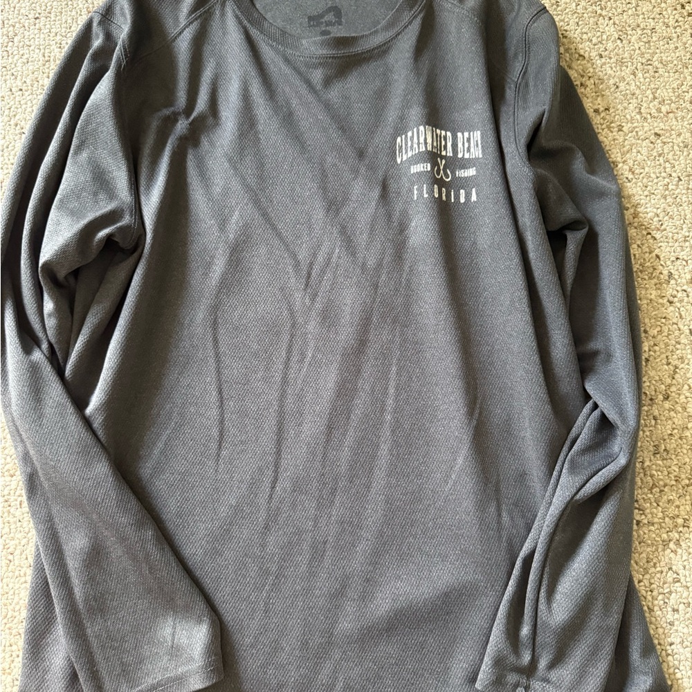 Gray Clearwater Beach Long Sleeve Shirt